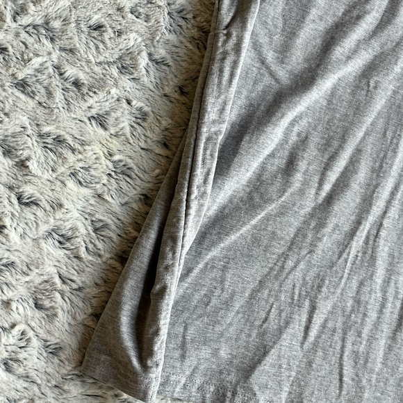 ♥️Girl’s On Fire gray T-shirt dress with ruche sides - Picture 3 of 8